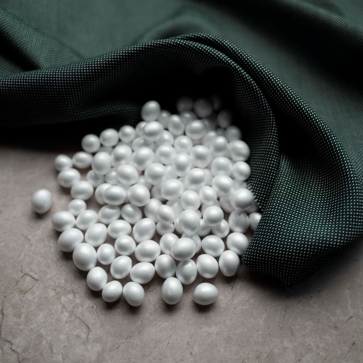 Envee beans on green cloth